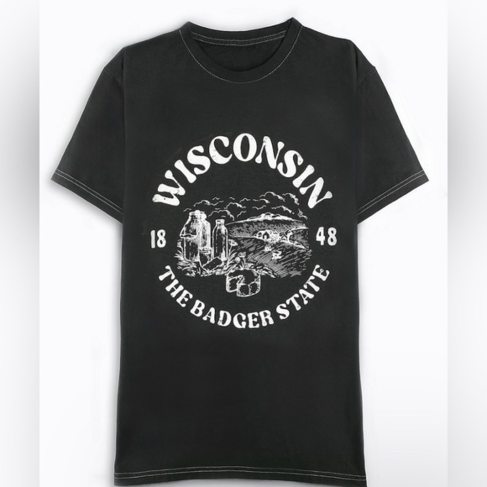 Maurices 1X Wisconsin relaxed fit graphic tee